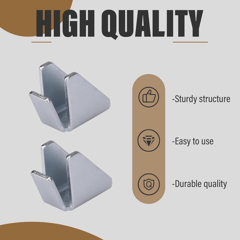 Trdzi Shelf Clips Bracket Replacement for Husky Garage Cabinet, Removable Metal Shelf Support Clips Inside Storage Cabinet, Pack of 4 - Image 3